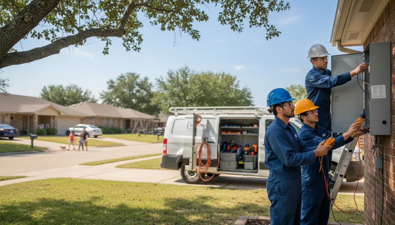 Certified electrician providing emergency electrical services in Vilonia, AR